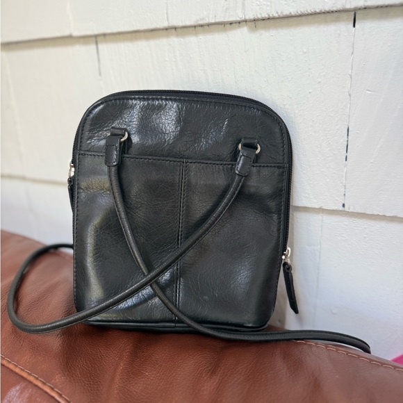 Vintage Fossil Black Leather crossbody Bag - Picture 3 of 7